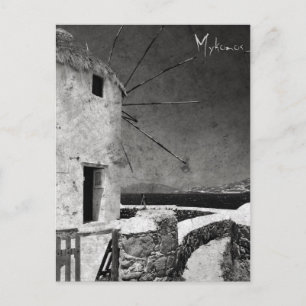 Los molinos de viento de Mykonos 3 - Postal