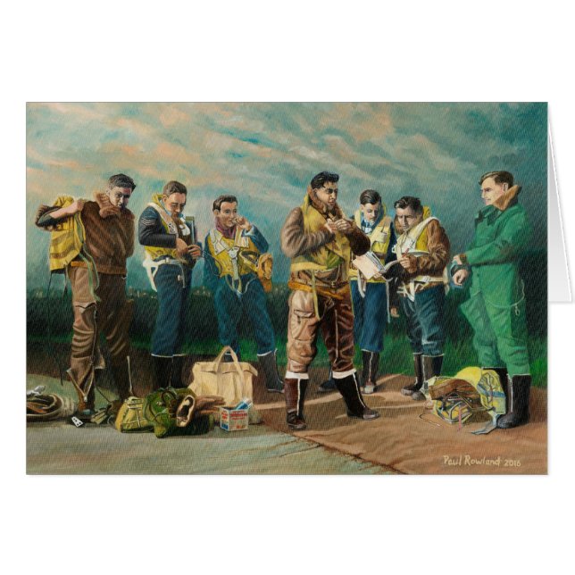 Los muchachos del bombardero - tarjetas en blanco (Anverso (Horizontal))