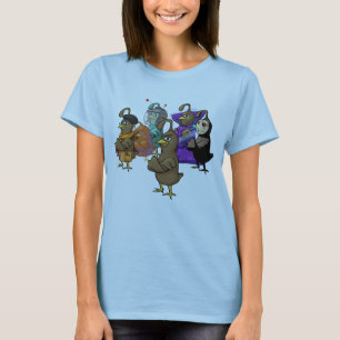 Los muchos lados de la camiseta de las codornices