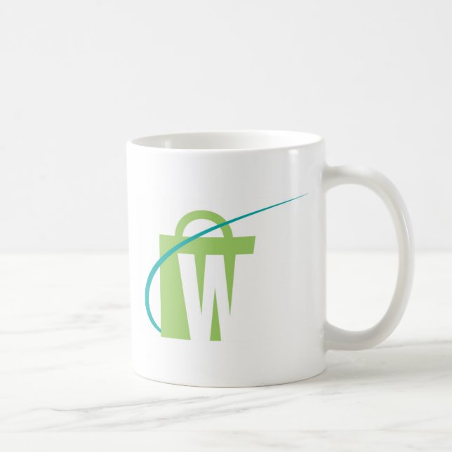 Los mundos más grandes: Taza blanca de "W" (Derecha)