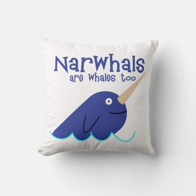 los narwhals son almohada de las ballenas también (Anverso)