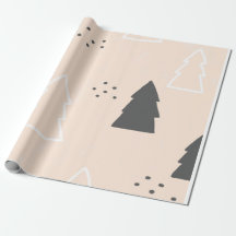 Los Navidades boho del papel de envolver de época 