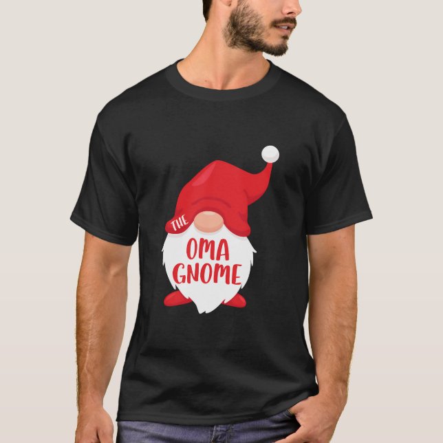 Los Navidades De Camiseta De Oma Gnome Costume S (Anverso)