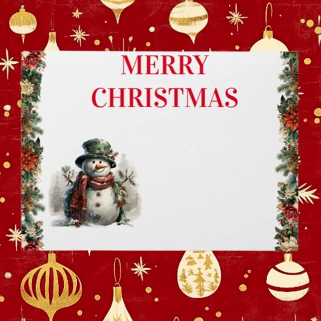 Los Navidades de Snowman Cute quieren servilleta d (Subido por el creador)