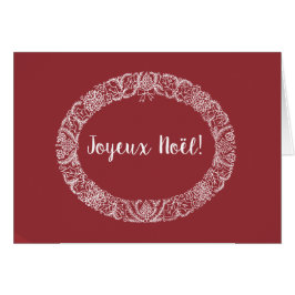 Los Navidades franceses de saludos eran blancos, r