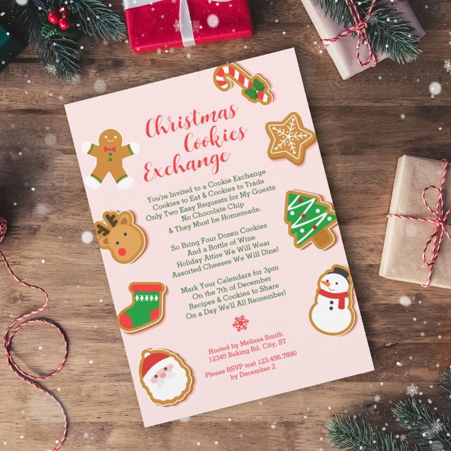 Los Navidades modernos intercambian invitaciones (Subido por el creador)