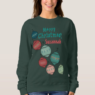 Los Navidades ornamentales usan sudaderas personal