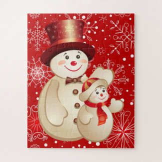 Los niños adoran el rompecabezas de Snowman
