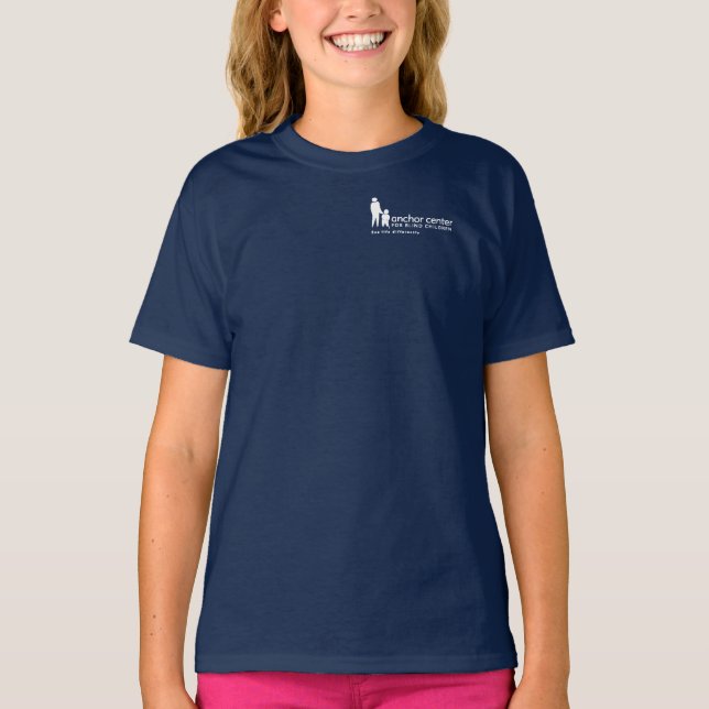 Los niños anclan con una camiseta florida (Anverso)