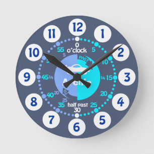 Los niños aprenden a decir la hora reloj de autos 