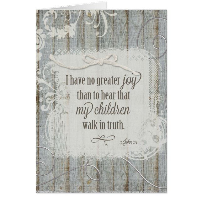 Los niños caminan en la verdad - 3 John 1:4 (Frente)
