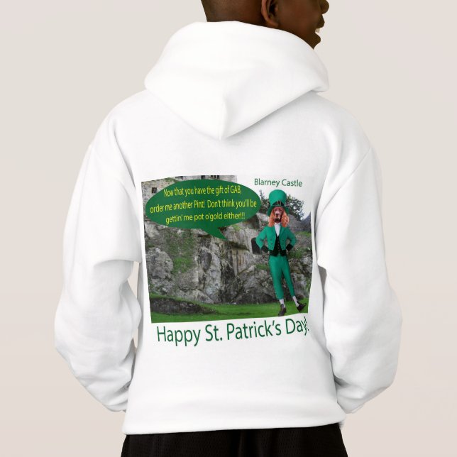 los niños capullos. Feliz Día de San Patricio. (Reverso)