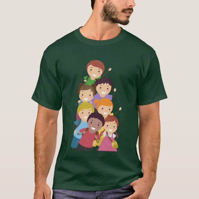 Los niños de camisetas disfrutaron de fiesta (Anverso)