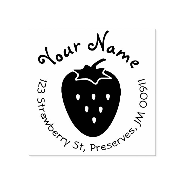 Los niños de fresa curan el sello de la dirección  (Impresión)