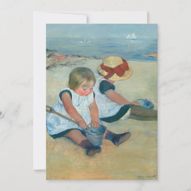 Los niños de la playa | Mary Cassatt (Anverso)