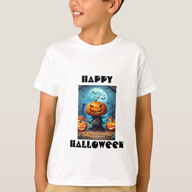 Los niños hablaban de la camiseta de la calabaza d (Anverso)