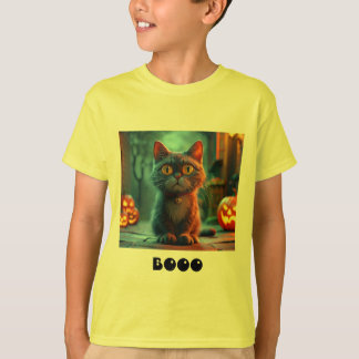 Los niños hablaban de la camiseta del gato de Hall