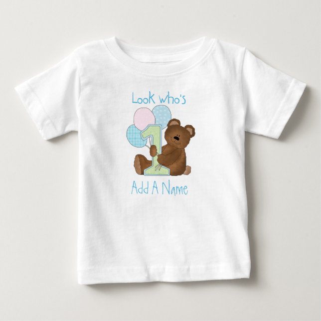 Los niños miren quién es la camiseta de cumpleaños (Anverso)