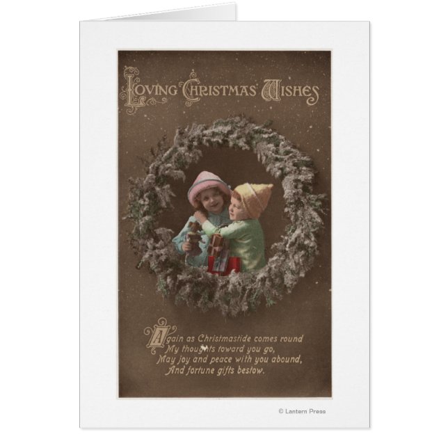 Los niños pequeños abrazando (Frente)