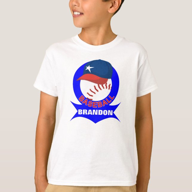 Los niños personalizaron la camiseta del béisbol (Anverso)
