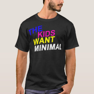 Los niños quieren la camiseta mínima