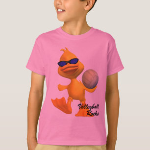 Los niños refrescan la camiseta de las rocas del