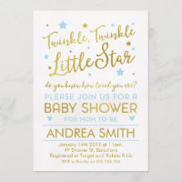 Los niños twinkle pequeña estrella invitación a la