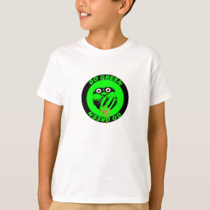 Los niños van camiseta verde