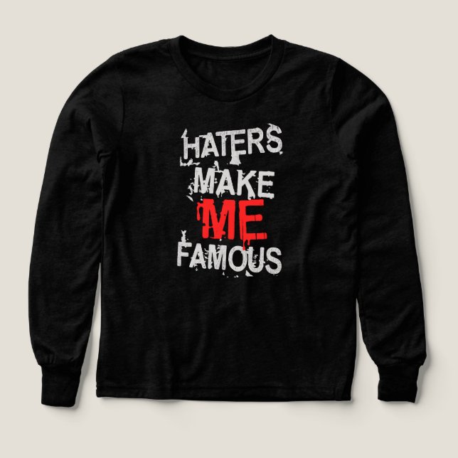 LOS ODIADORES ME HACEN FAMOSO (Diseño frontal)