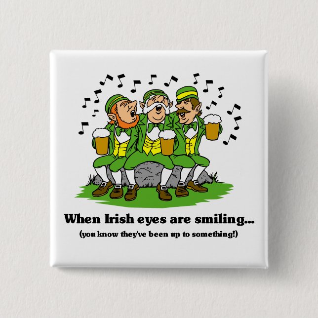 Los ojos irlandeses son botón sonriente (Anverso)