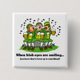 Los ojos irlandeses son botón sonriente