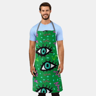 los ojos, verde delantal