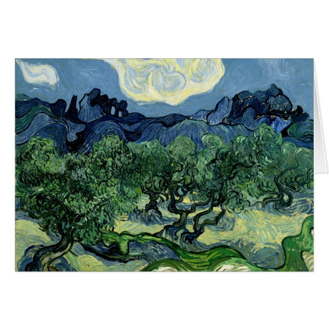 Los olivos de Vincent van Gogh (1889) (Anverso (Horizontal))