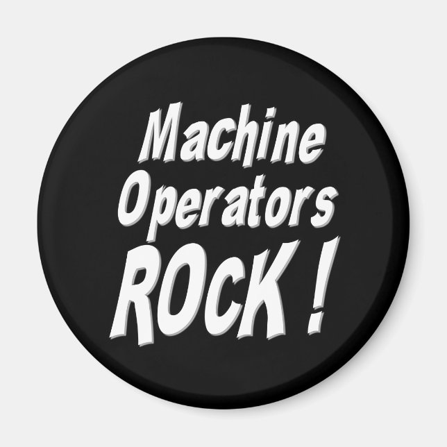 ¡Los operadores de máquinas rompen! Imán (Frente)