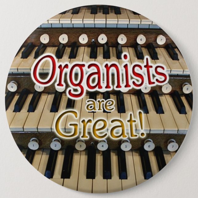 Los "organistas son gran" botón (Anverso)