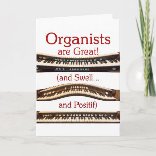 Los "organistas son gran" tarjeta