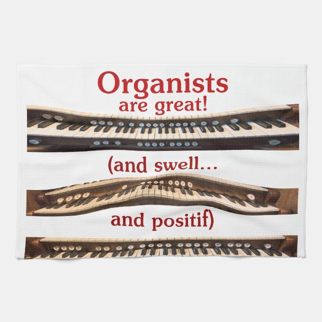Los organistas son... toalla de té (Horizontal)