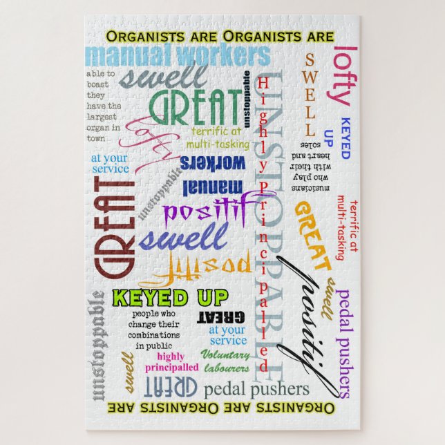 Los organistas son todo rompecabezas (Vertical)