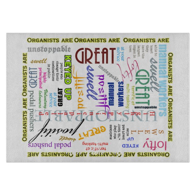 Los organistas son todo tabla de cortar (Anverso)