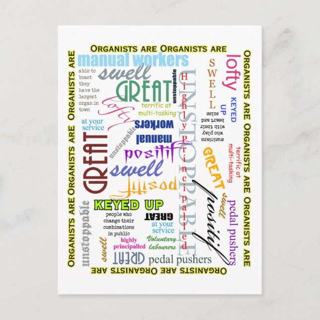 Los organizadores son todo postal (Anverso)