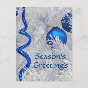 Los ornamentos azules del navidad cutomize