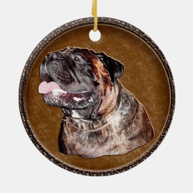 Los ornamentos de Bullmastiff hacen para los (Atrás)