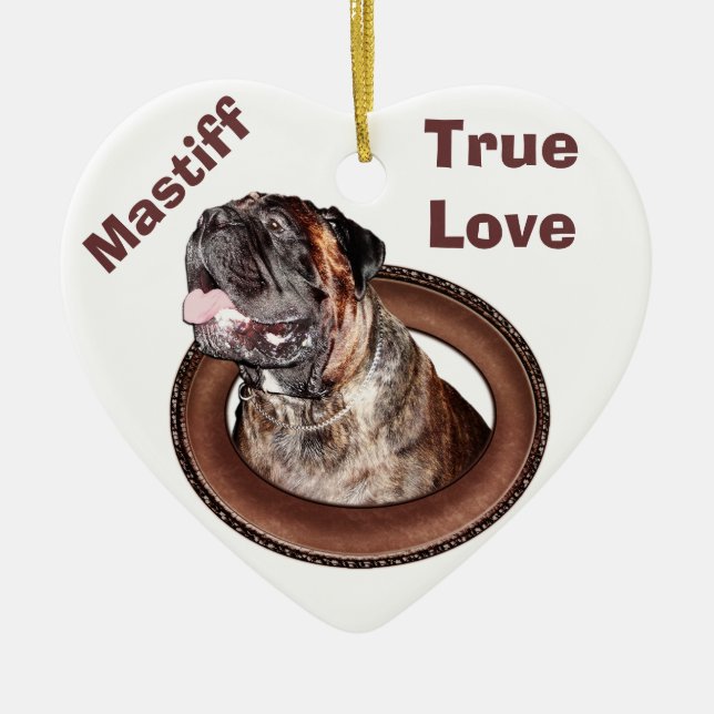 Los ornamentos de Bullmastiff son grandes regalos (Frente)