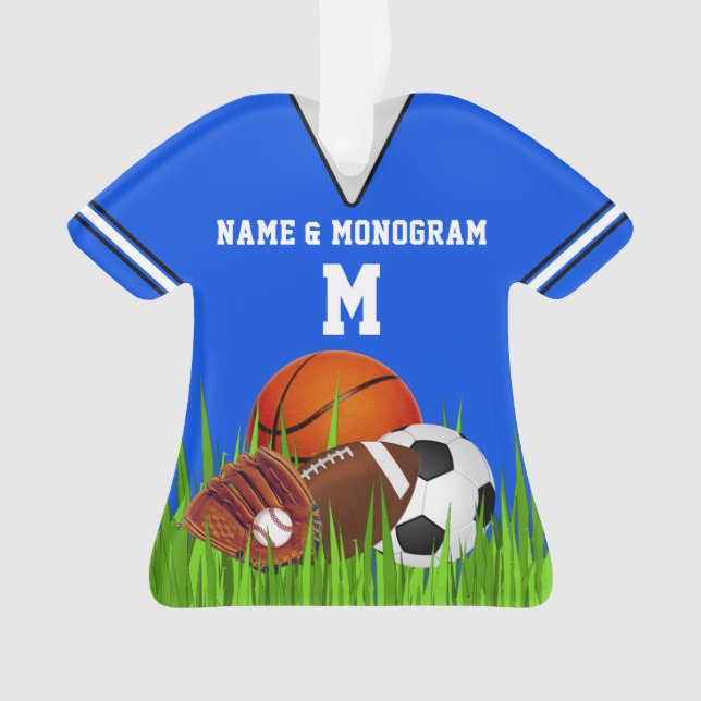 Los ornamentos de los deportes personalizaron su (Anverso)