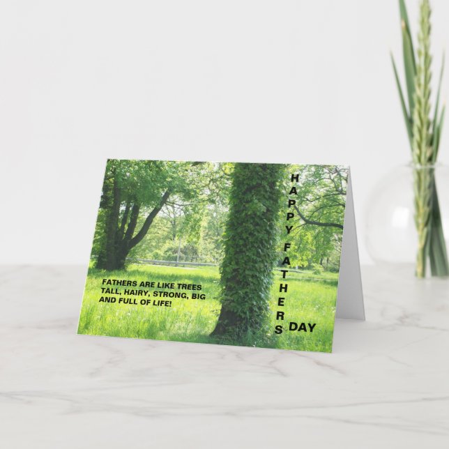 LOS PADRES SON COMO TARJETA DE LOS ÁRBOLES (Anverso)