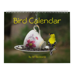 Los pájaros hacen calendarios con grandes números