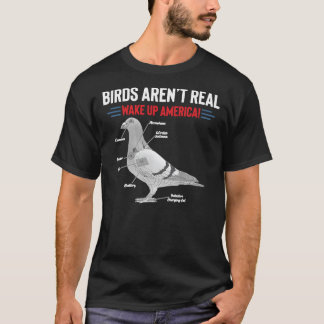Los pájaros no son verdaderas camisetas clásicas d