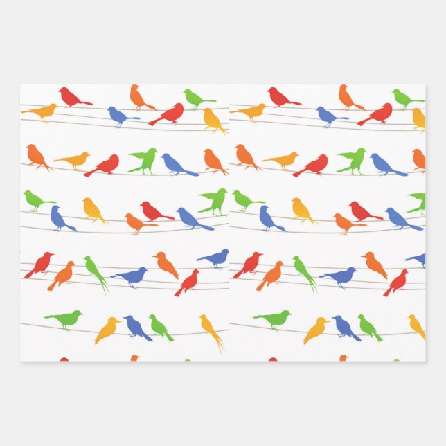 Los pájaros regalan papel de envolvimiento. (Anverso 3)