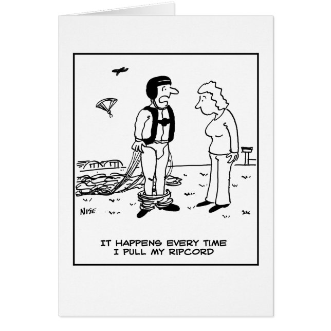 Los pantalones del paracaidista caen. (Frente)