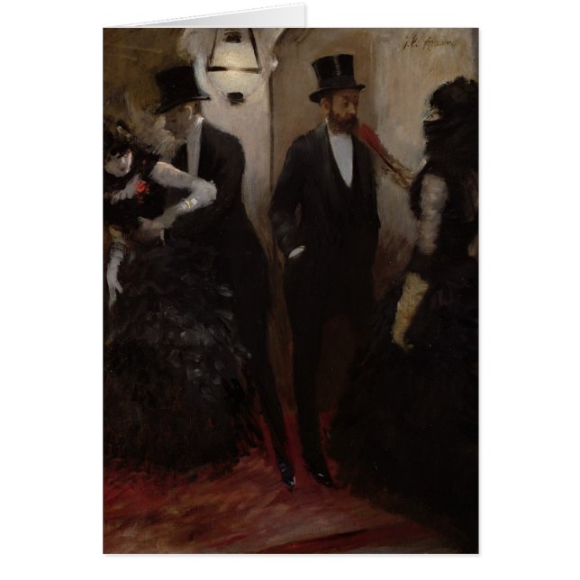 Los pasillos en la ópera, 1885 (Frente)